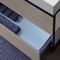 Modern Console Vanity with Grey Oak Cabinet, 35